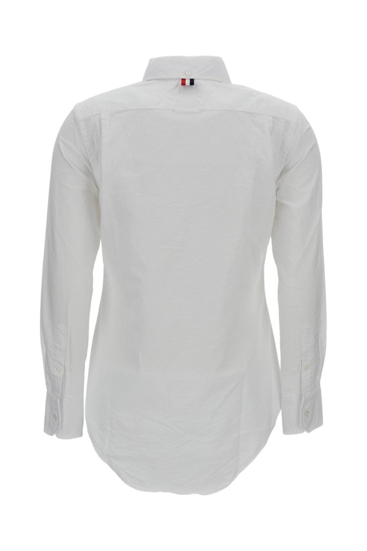Thom Browne White Classic Collar Oxford Long-Sleeve Shirt