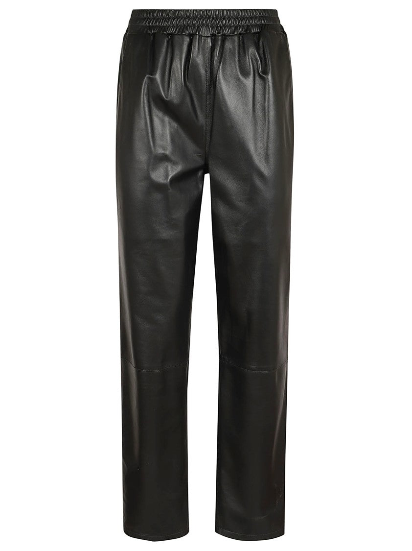 Arma Premium Black Leather Trousers