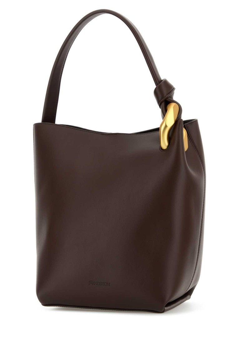 J. W. Anderson Chocolate Leather Bucket Bag