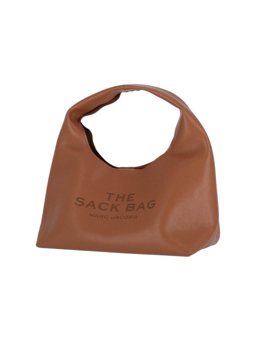 Marc Jacobs Textured Brown Bag With Rounded Silhouette