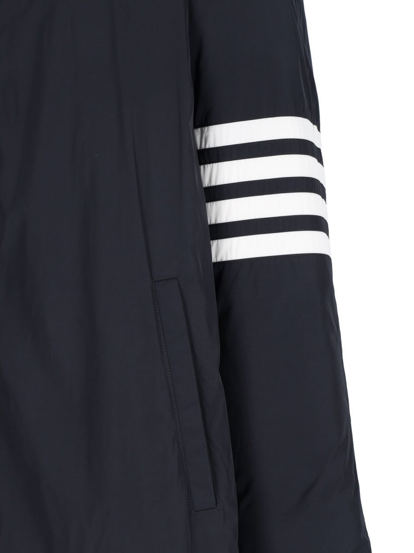 Thom Browne "4-Bar Football" Parka – Navy