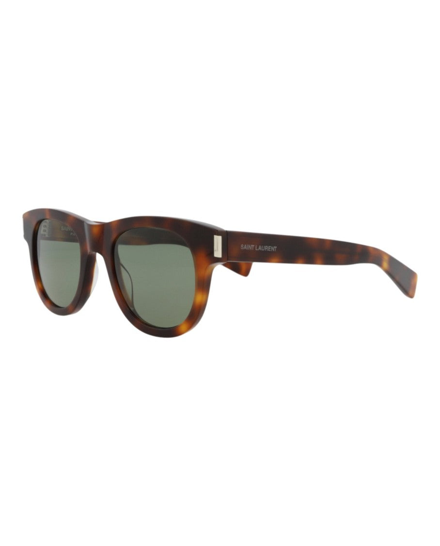 Saint Laurent Round-Frame Recycled Acetate Sunglasses