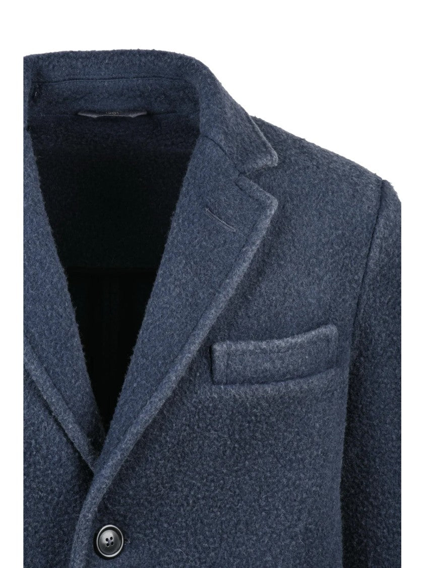 Circolo 1901 Navy Blue Virgin Wool-Blend Coat