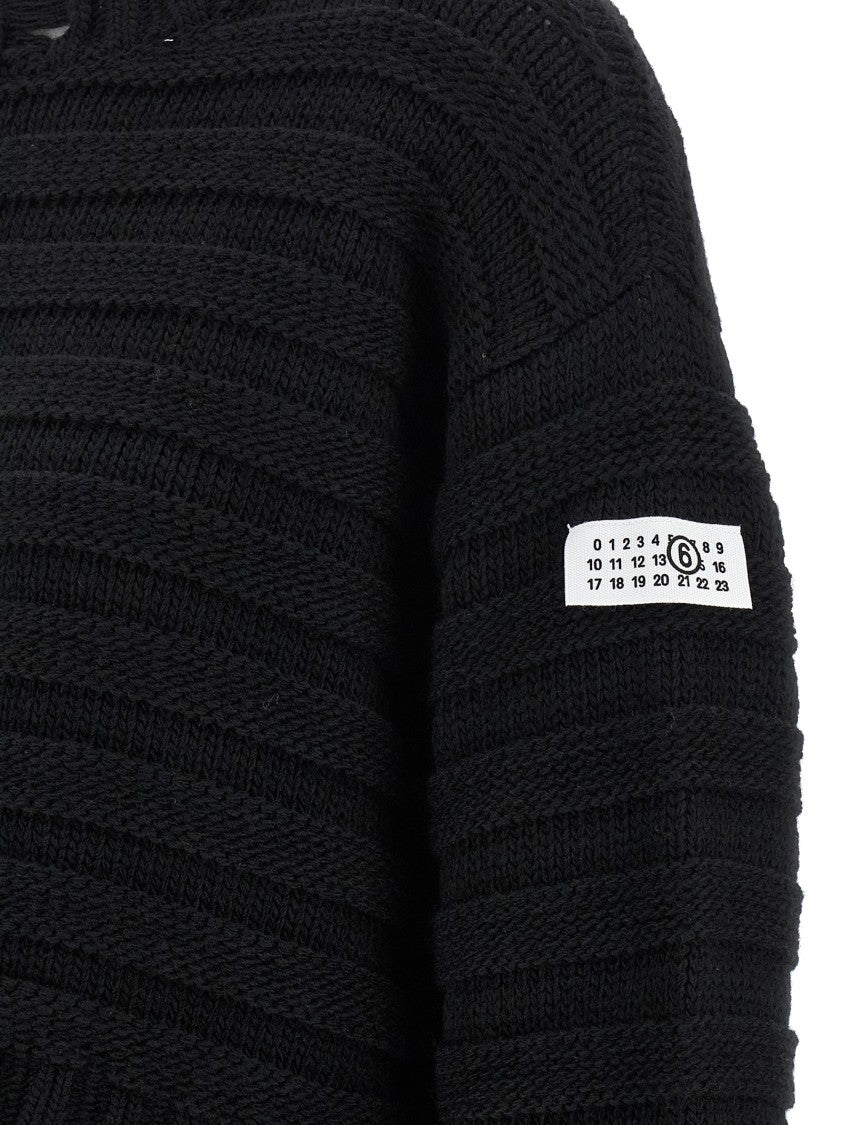 Mm6 By Maison Margiela Distressed Wool Sweater