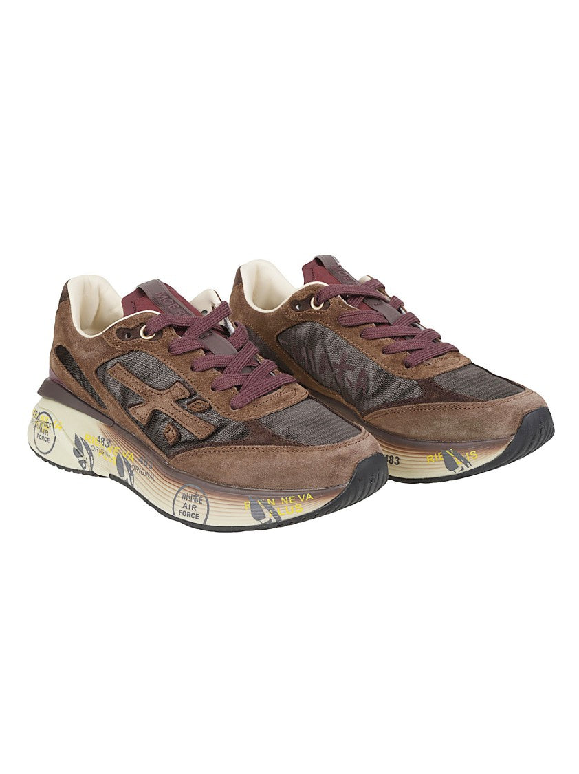 Premiata Earthy Brown Moerund Calf Leather Sneakers