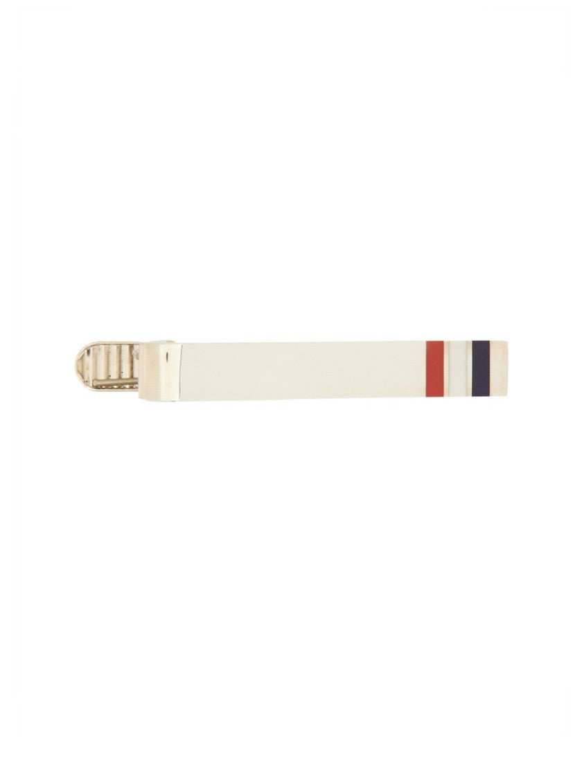 Thom Browne Long Striped Tie Clip