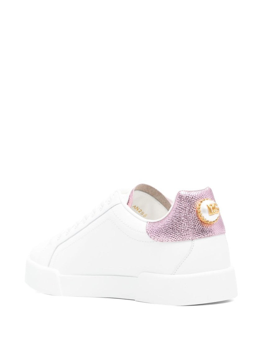 Dolce & Gabbana Calfskin Nappa Portofino Sneakers