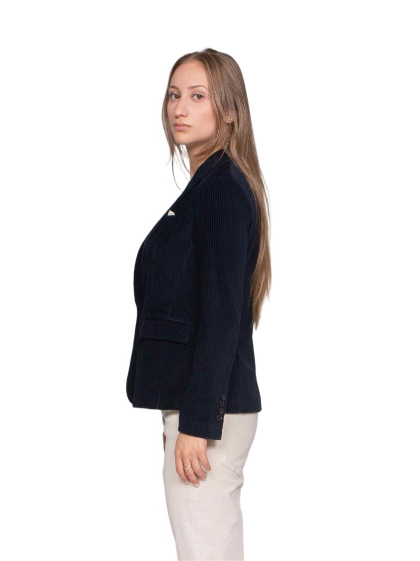 Circolo 1901 Tailored Single-Button Jacket With Notched Lapel And Flap Pockets