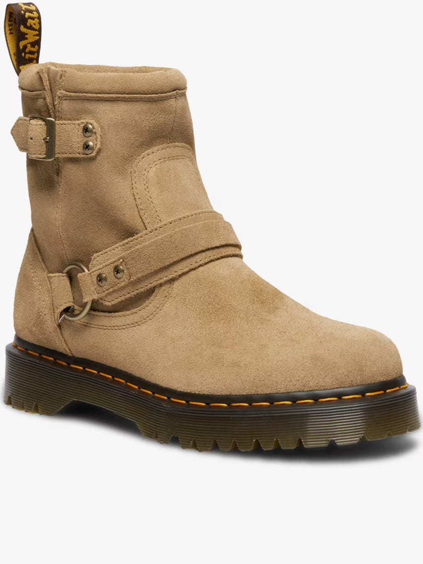 Dr. Martens Anistone Hrns Tan Suede Ankle Boots