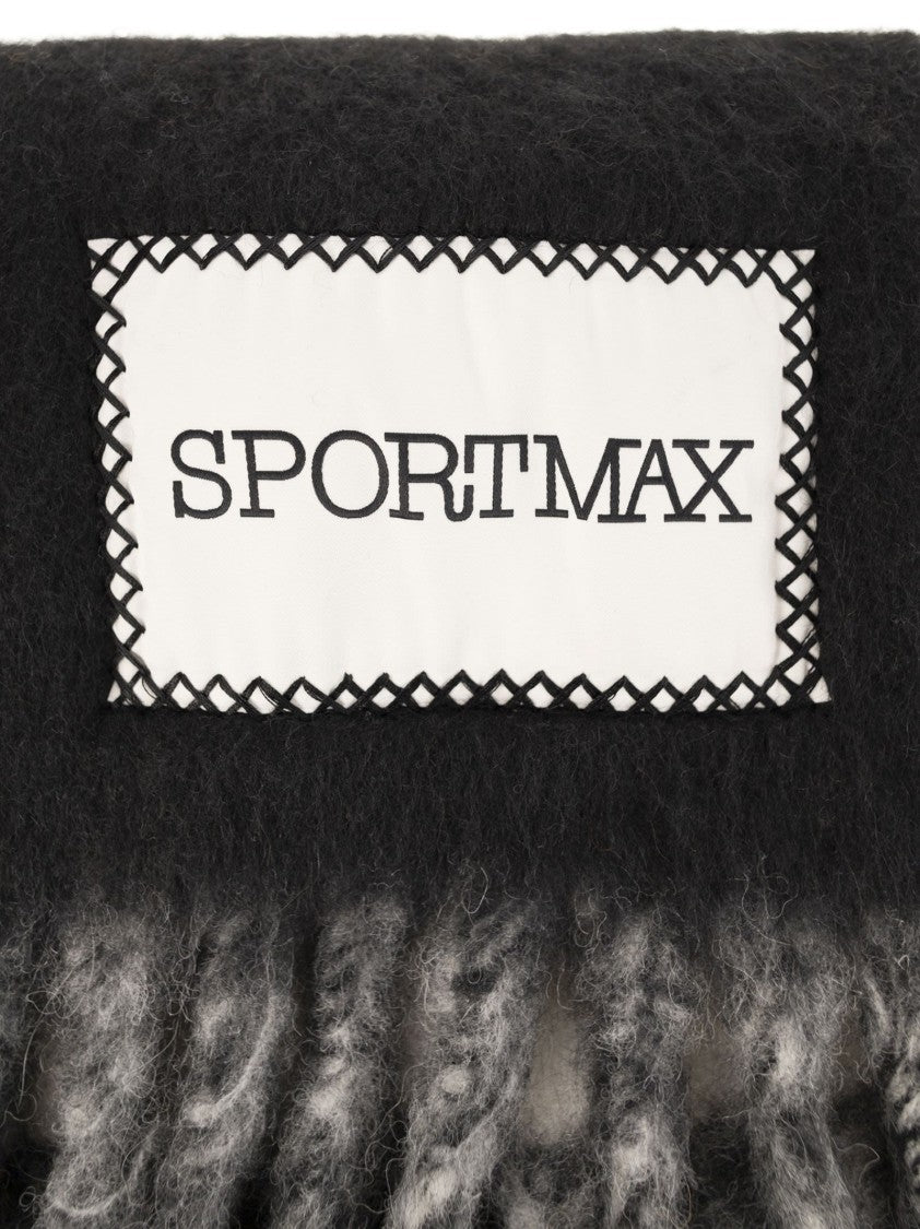 Sportmax Tenue - Two-Colour Scarf With Fringes