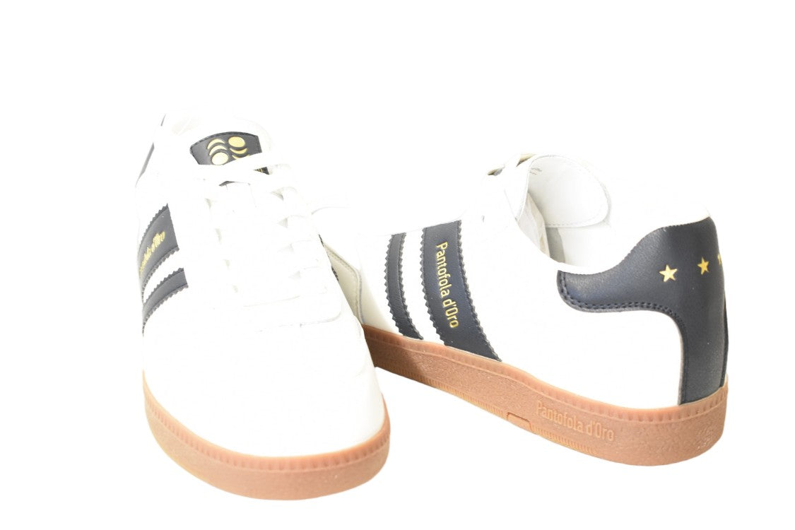 Pantofola D'oro White Blue Laced Comfort Versatile Shoes