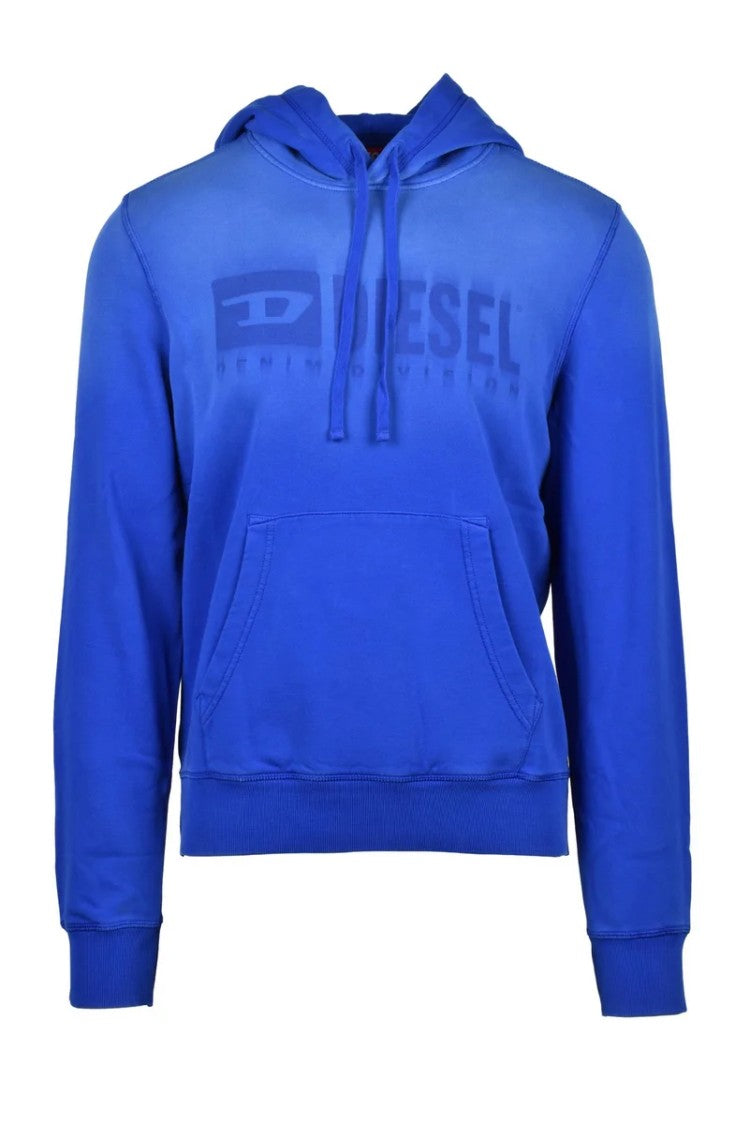 Diesel Blue Cotton Men's Hoodie