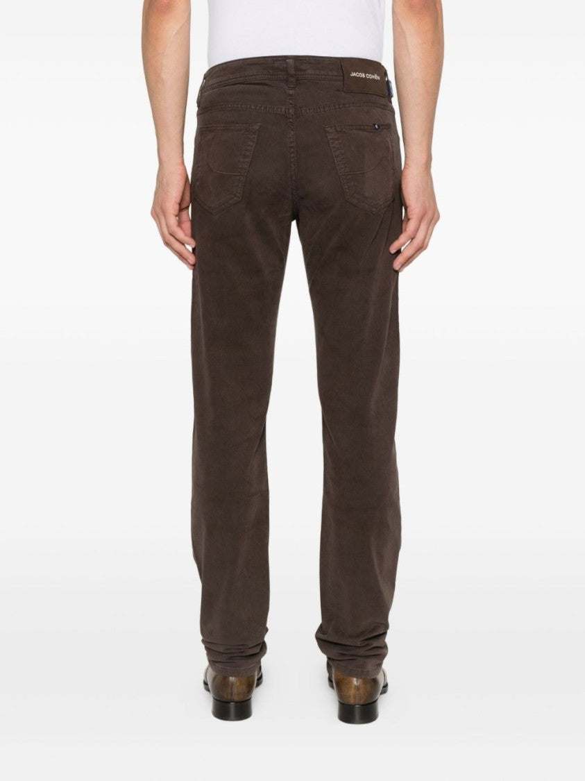 Jacob Cohen Rich Brown Tailored Trousers