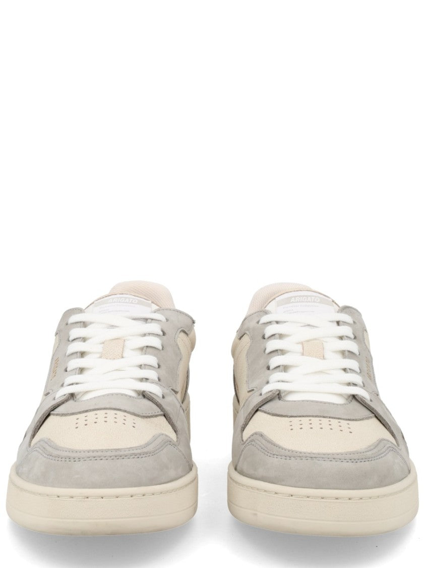 Axel Arigato Neutral Leather Suede Perforated Sneakers