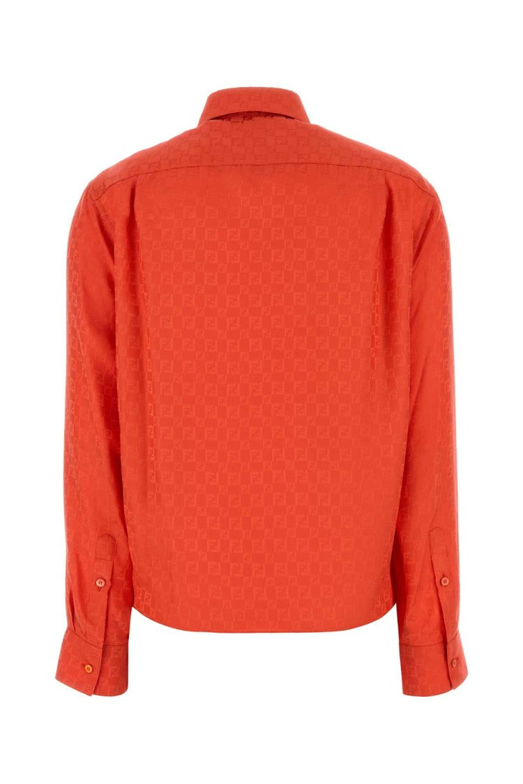 Fendi Colar Jacquard Shirt