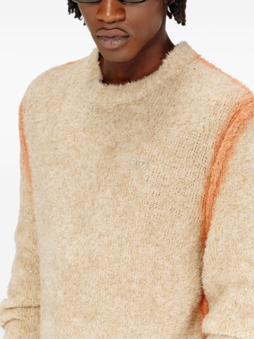 Diesel Beige Textured Sweater