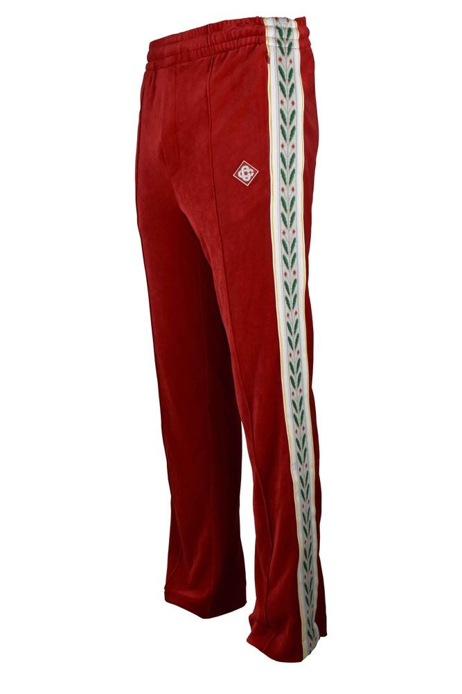 Casablanca Casablanca Red Velvet Sweatpants