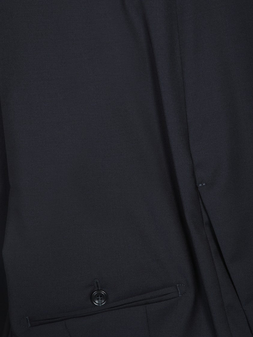 Tagliatore Midnight Blue Suit With Tailored Jacket And Matching Waistcoat