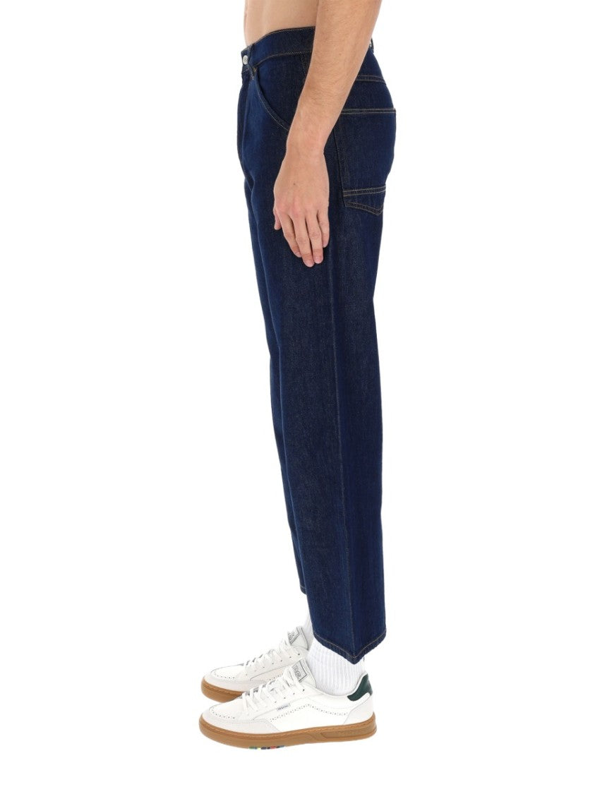 Ps Paul Smith Deep Indigo Faded Copper Rivets Jeans