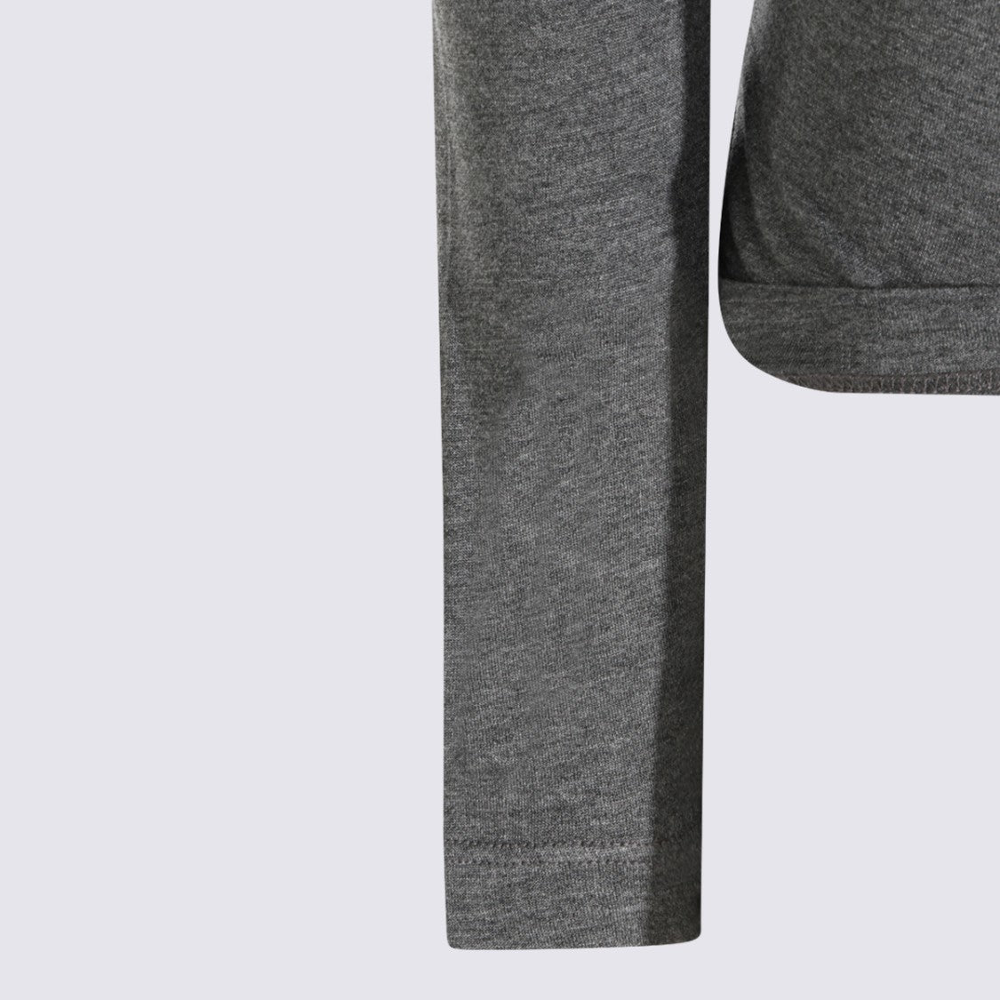 Isabel Marant Étoile Fitted Grey Top With Asymmetrical Draped Detail
