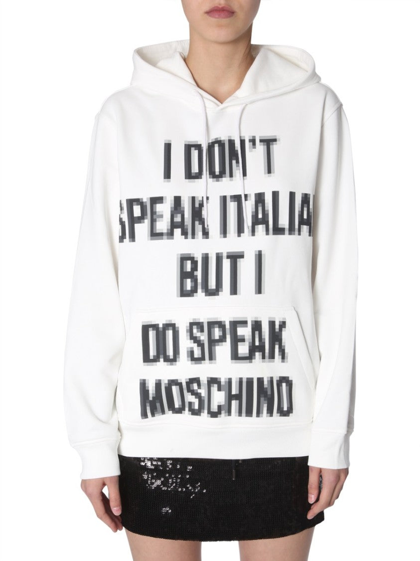Moschino Relaxed Fit Hooded Sweatshirt