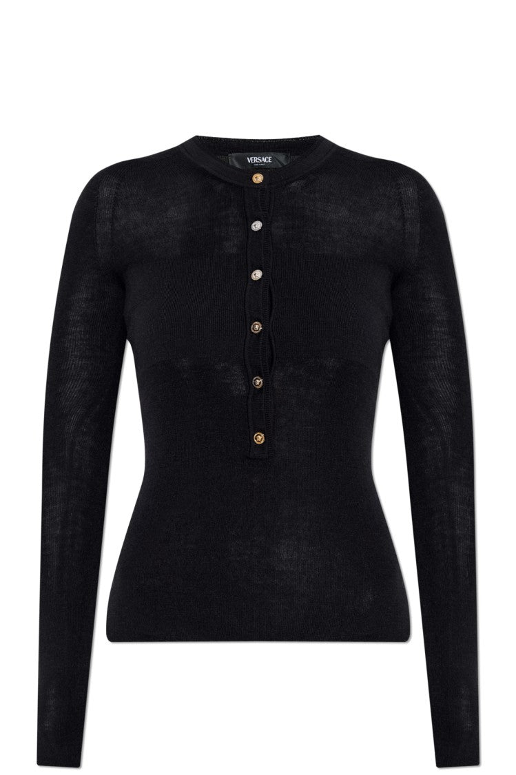 Versace Fitted Cut Top