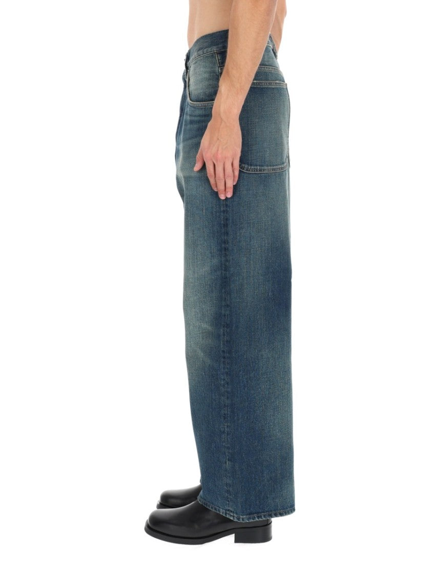 Sunflower Neutrals Faded Wash Super Wide Cotton Jeans