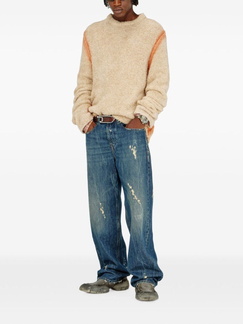 Diesel Beige Textured Sweater