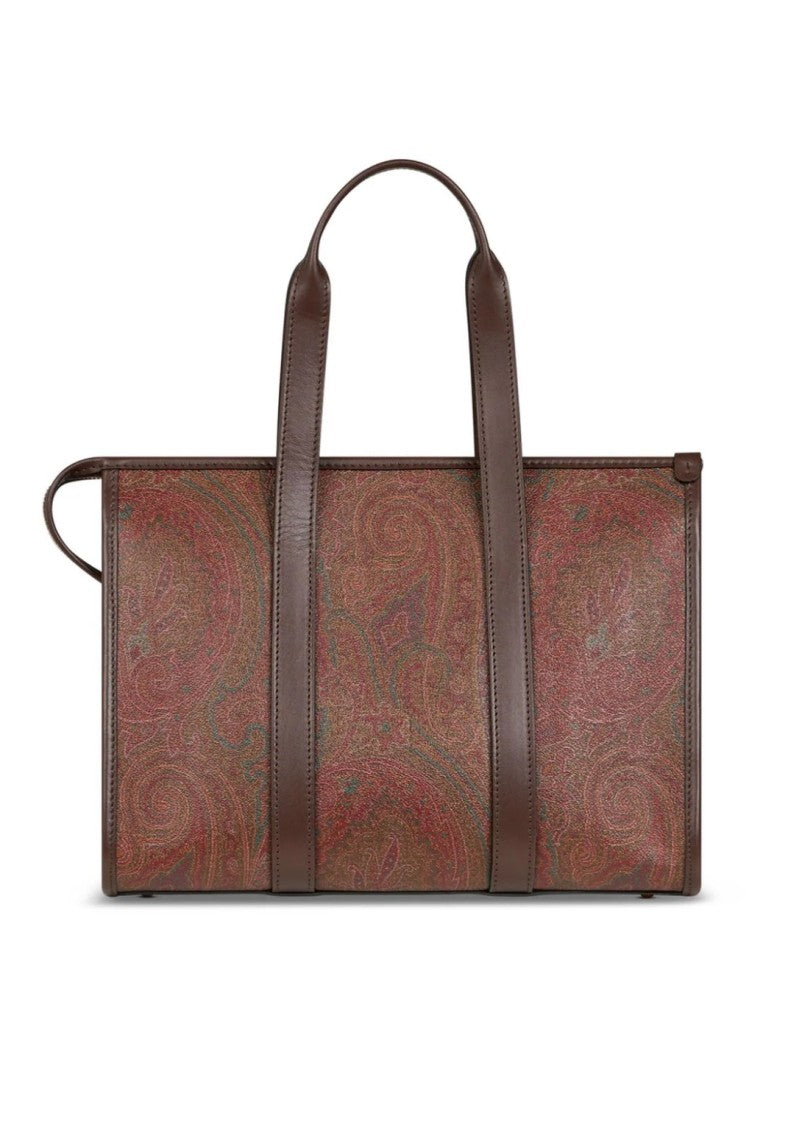 Etro Paisley Pattern Top Handle Bauletto Bag