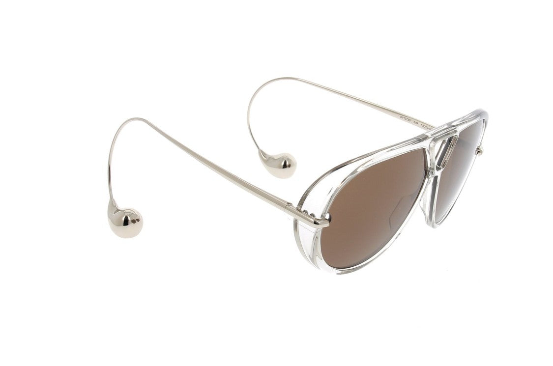 Bottega Veneta Sunglasses Bottega Veneta Bv1273s 009 Grey Silver Brown 63/12/180