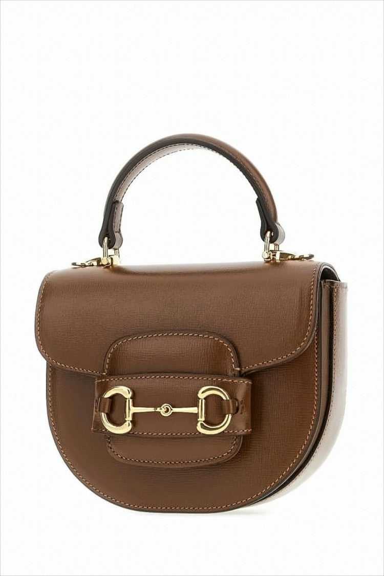 Gucci Structured Leather Tote Bag