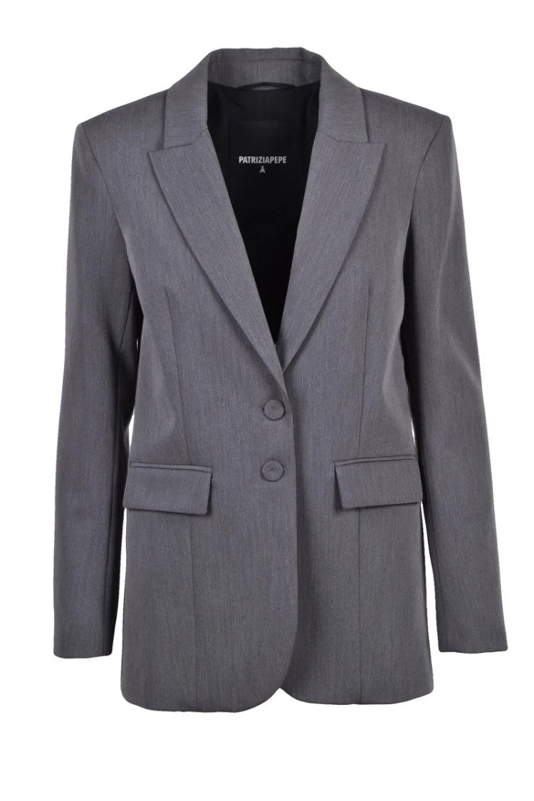 Patrizia Pepe Rounded Jacket - Grey