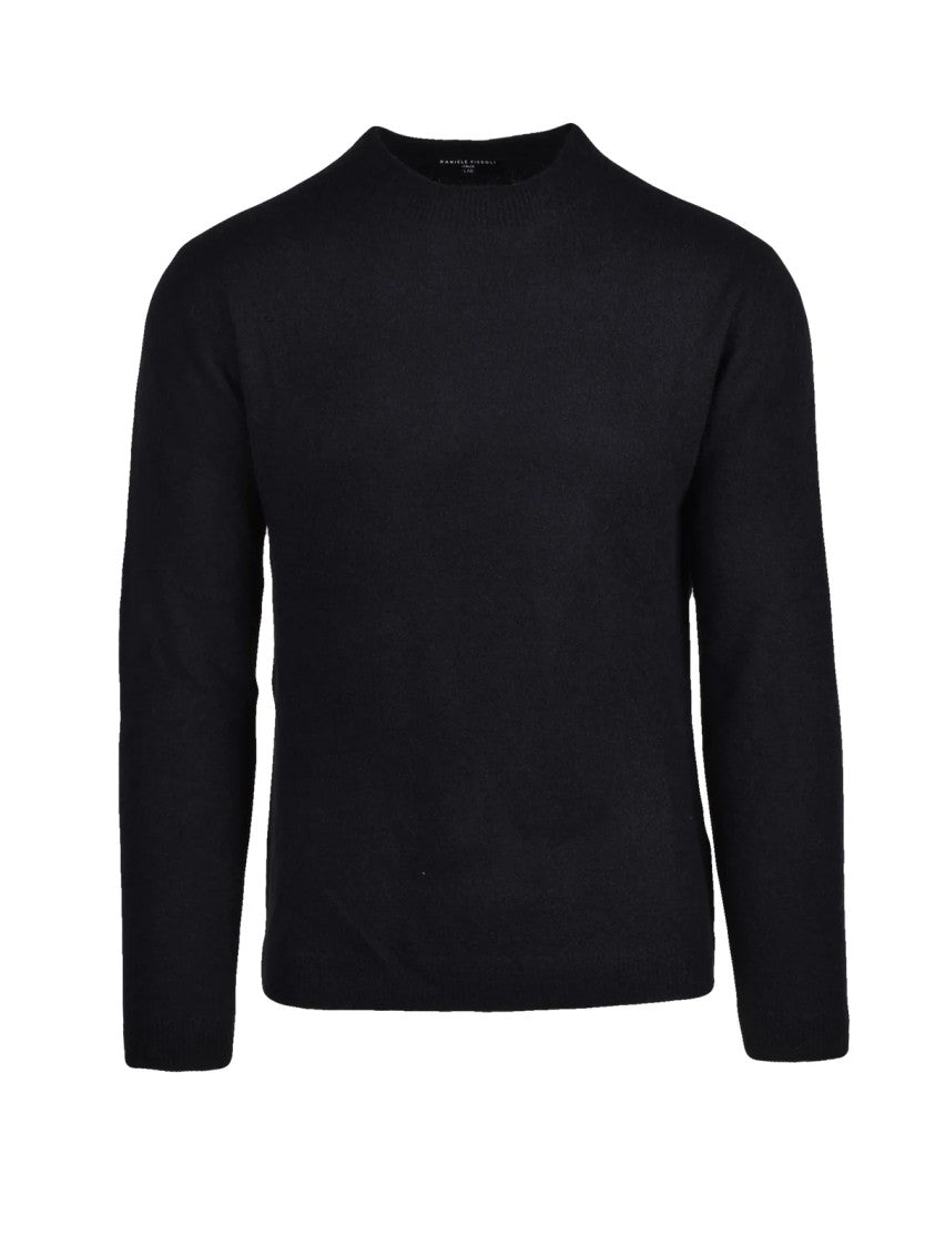 Daniele Fiesoli Crewneck Pullover In Luxurious Extrafine Merino Wool Blend