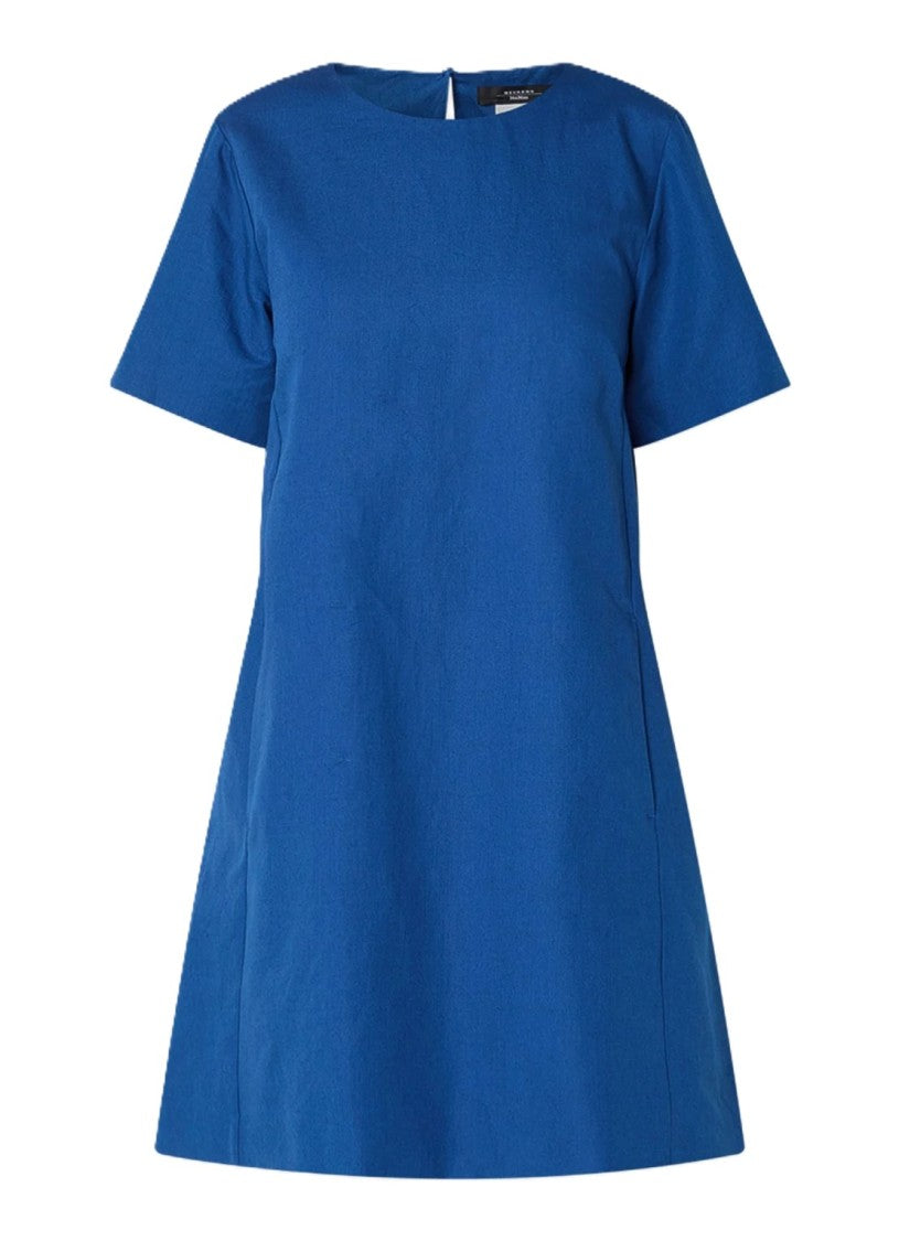Max Mara Straight Mini Dress With Keyhole Back Closure