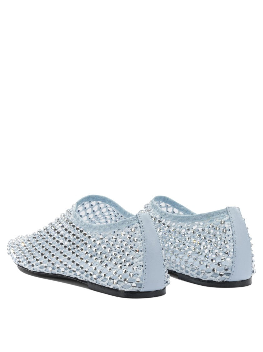 Strategia Pointed Toe Ballerinas With Mesh Upper