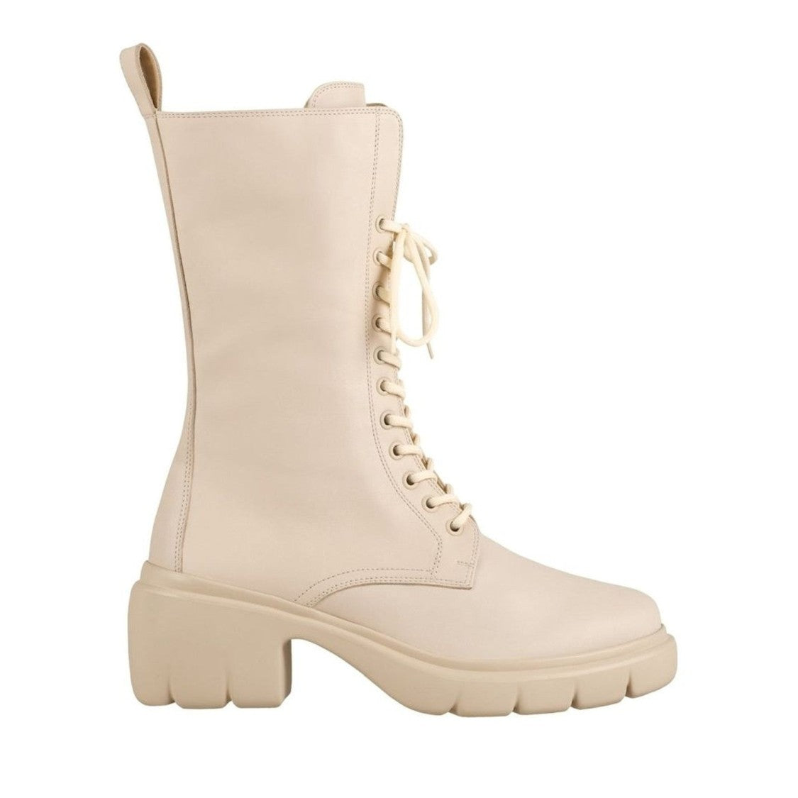 Högl Beige Louise Mid-Height Lace-Up Leather Ankle Boots