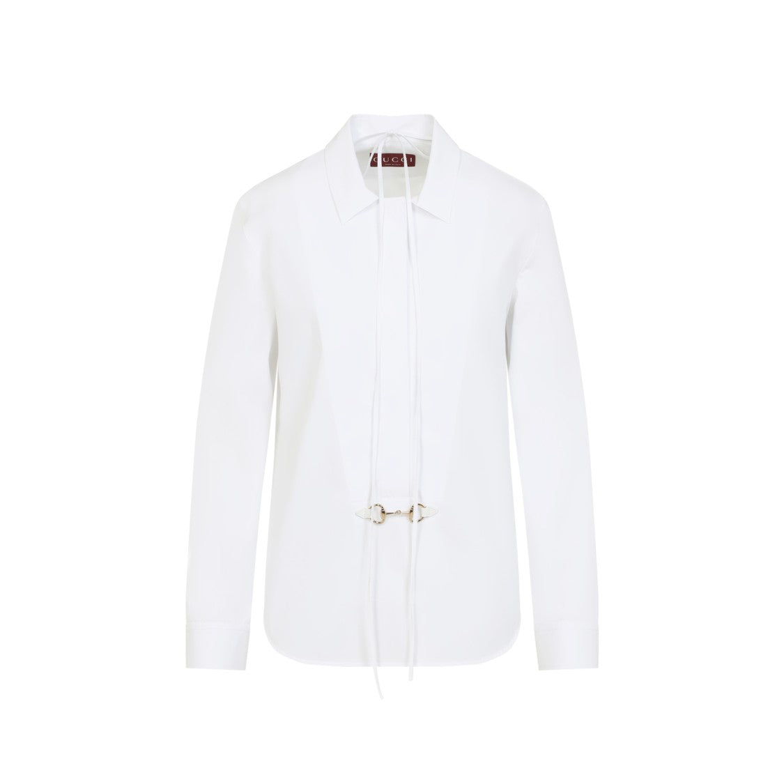 Gucci Crisp White Long-Sleeve Shirt