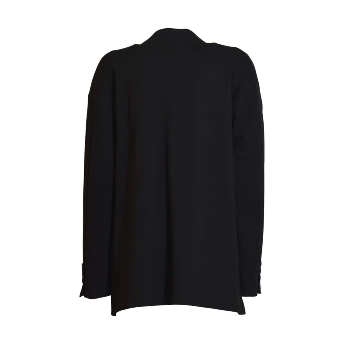 Solotre Tailored Black Jacket With Classic Collar And Clean Lines