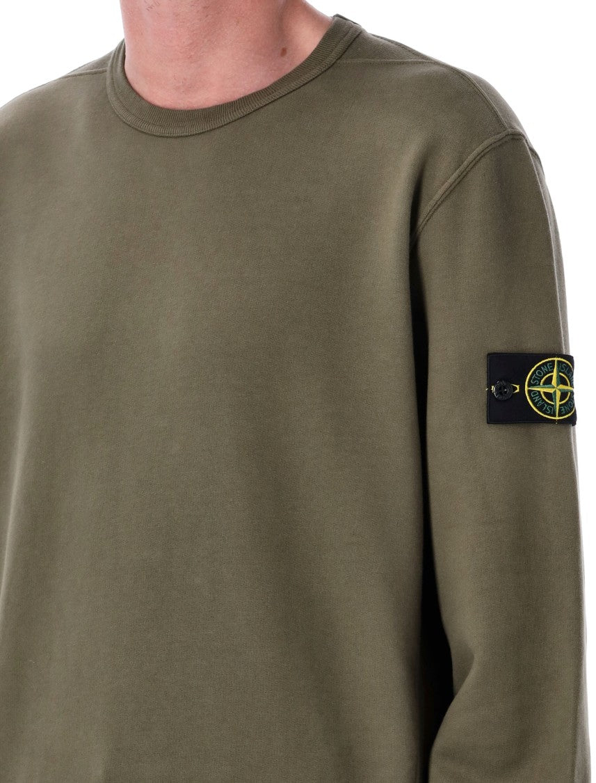 Stone Island Brushed Organic Cotton Sweatshirt