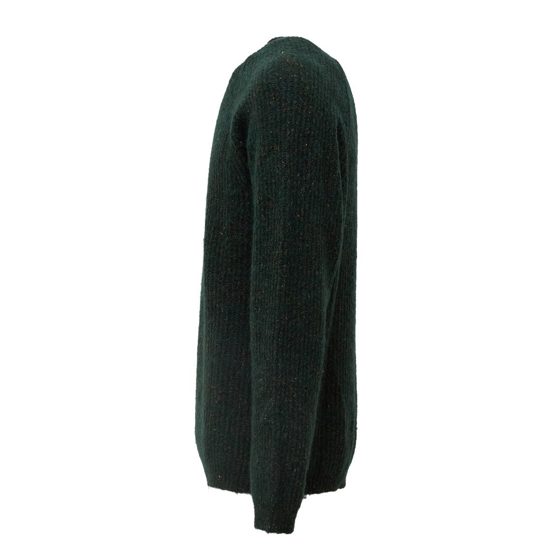Amaranto Ribbed Knit Sweater With Raglan Sleeves And Embroidered Detail