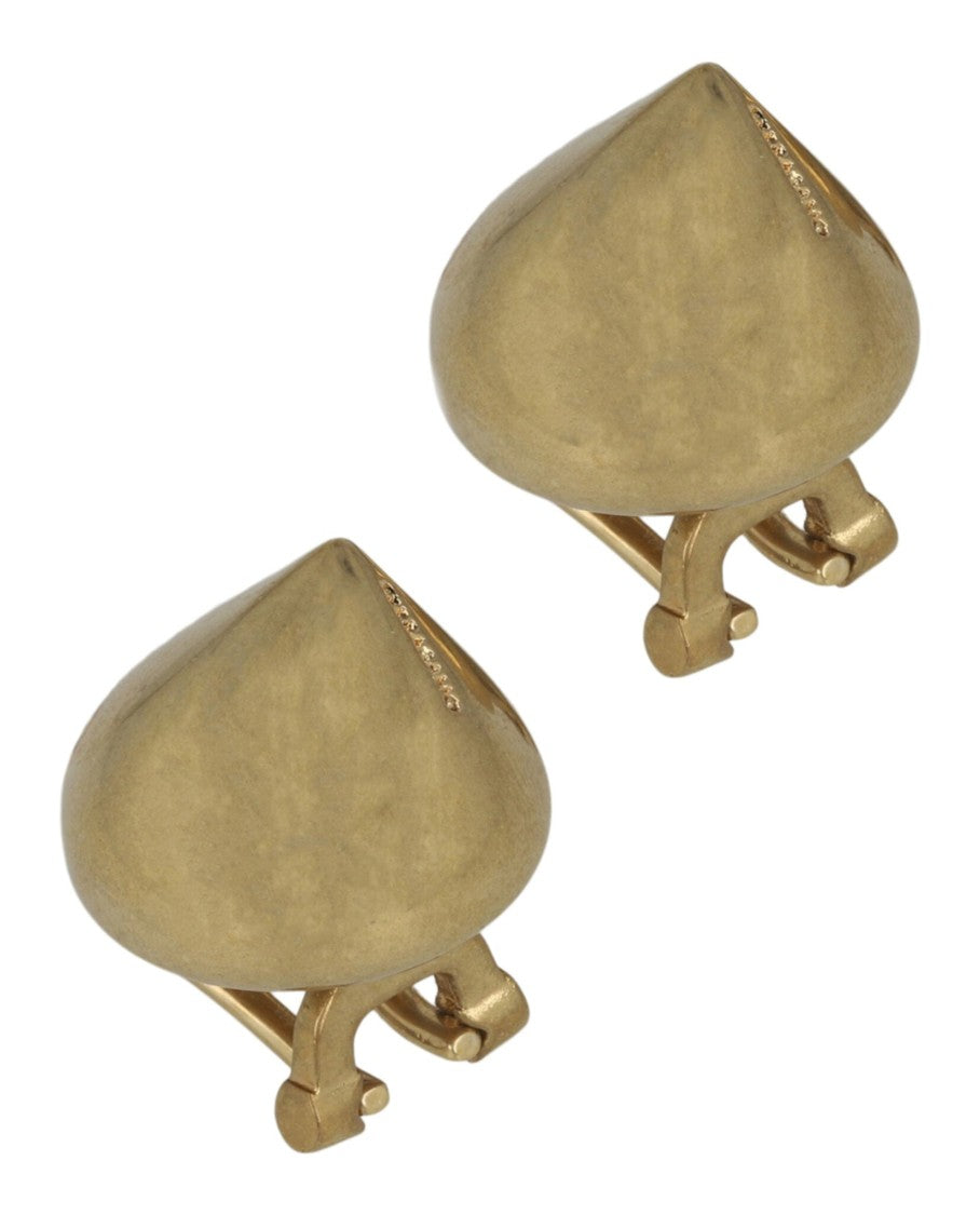Ferragamo Small Sculptural Clip On Earrings