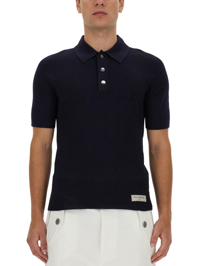Balmain Regular Fit Black Polo