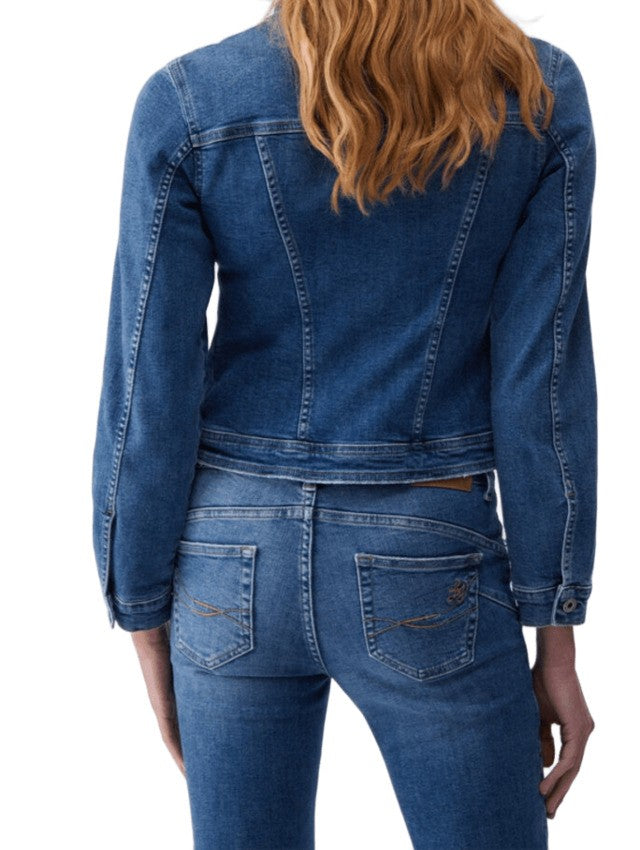 Liu Jo Slim Fit Stonewash Denim Jacket