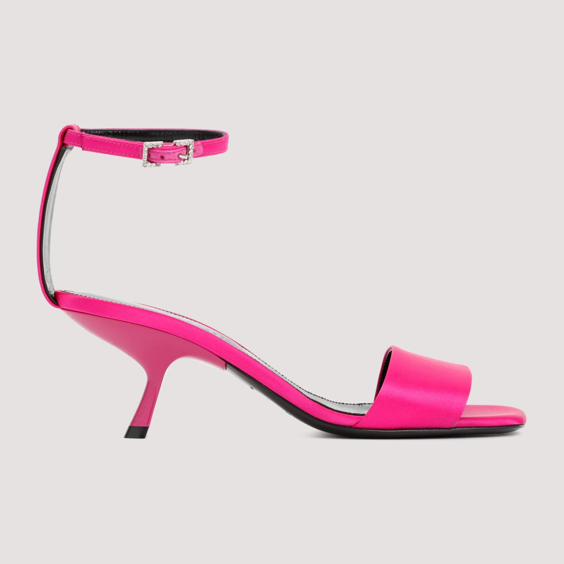 Sergio Rossi Magenta Satin Sandals
