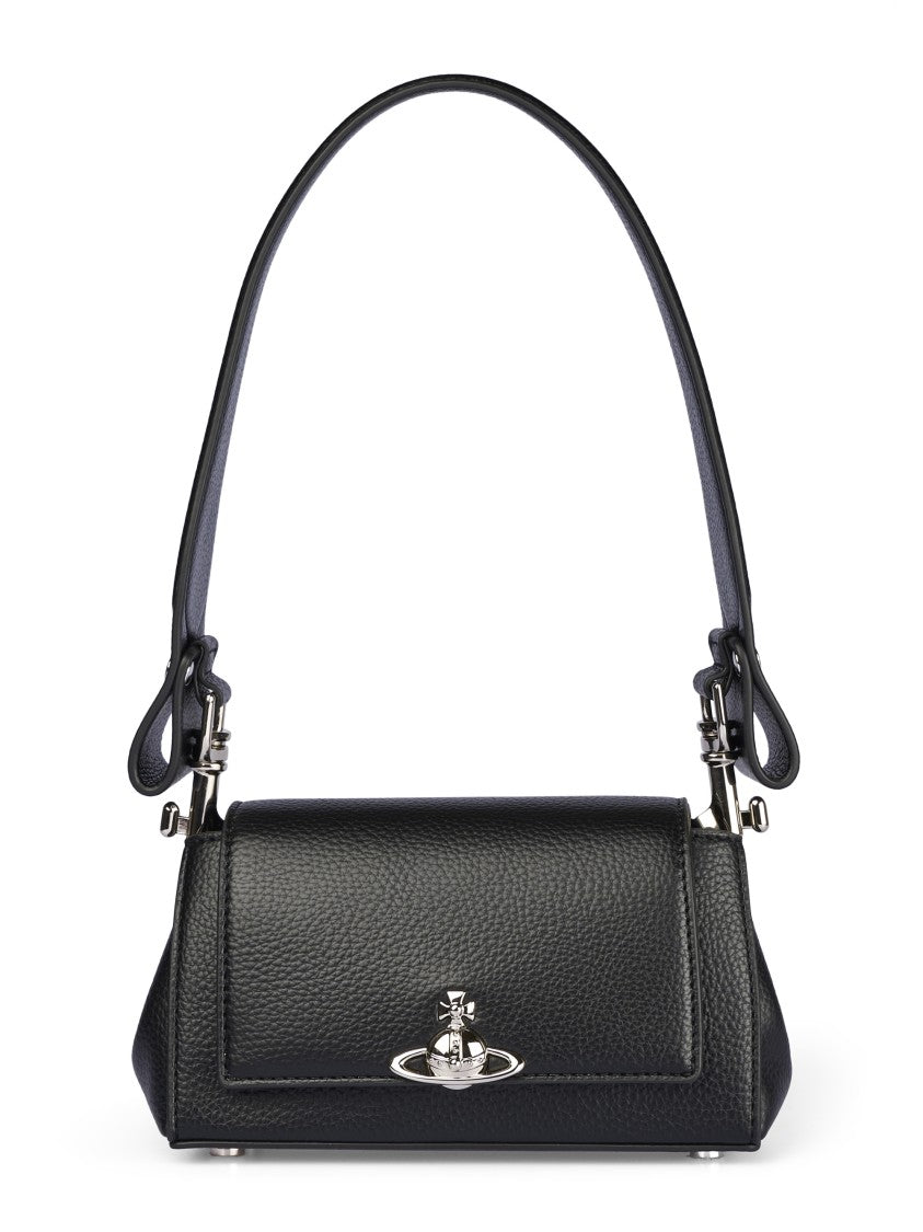 Vivienne Westwood Structured Small Handbag With Metallic Orb Emblem