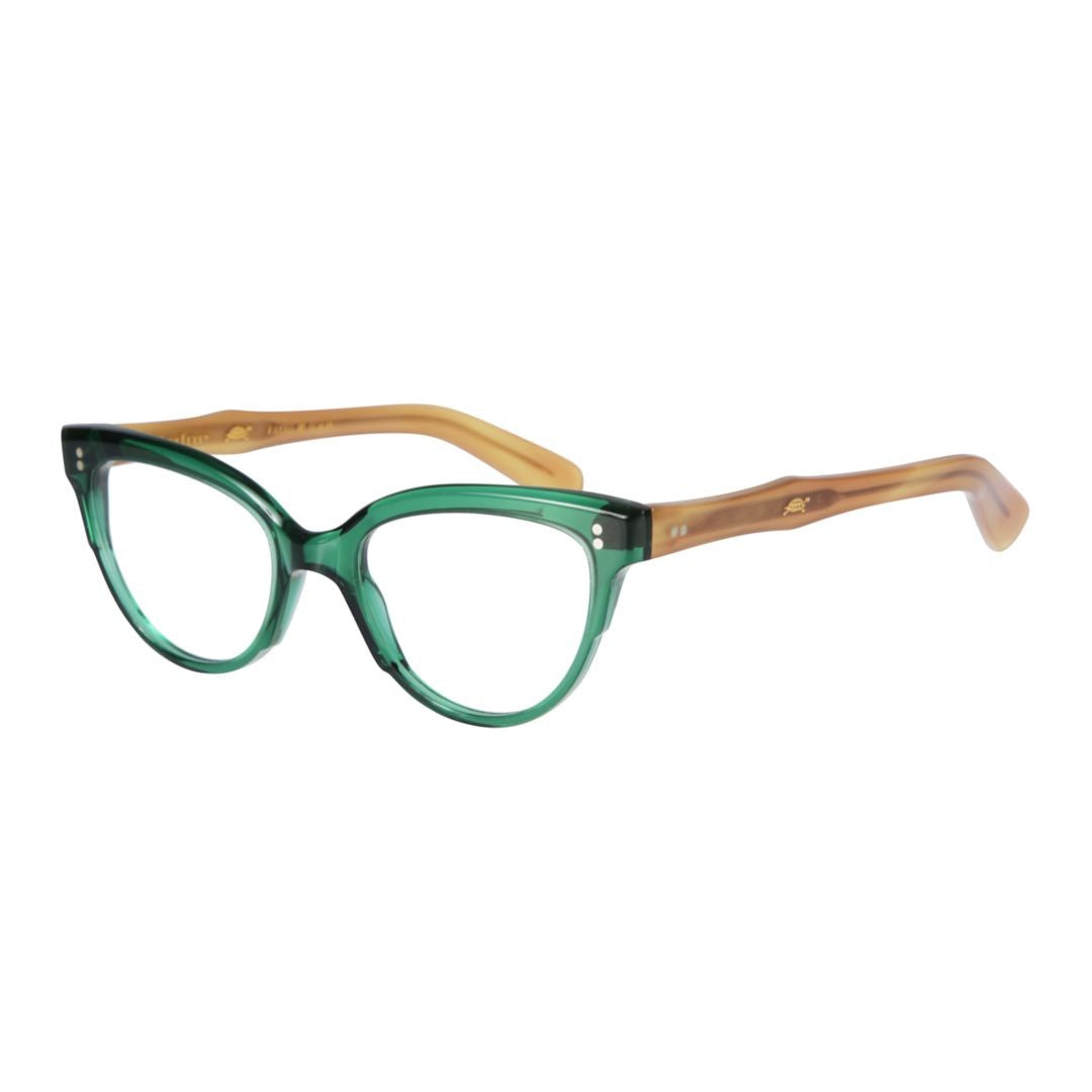 Kador Green Monya Translucent Cat-Eye Sunglasses