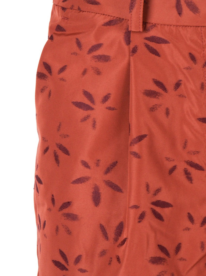 K-Way Jacquard Tailored Floral Motif Shorts