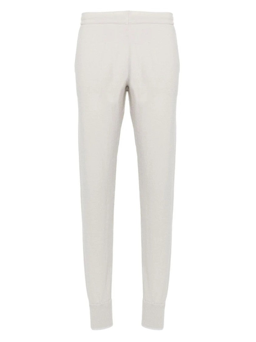 Eleventy Green Relaxed Knit Tipping Wool-Blend Pants