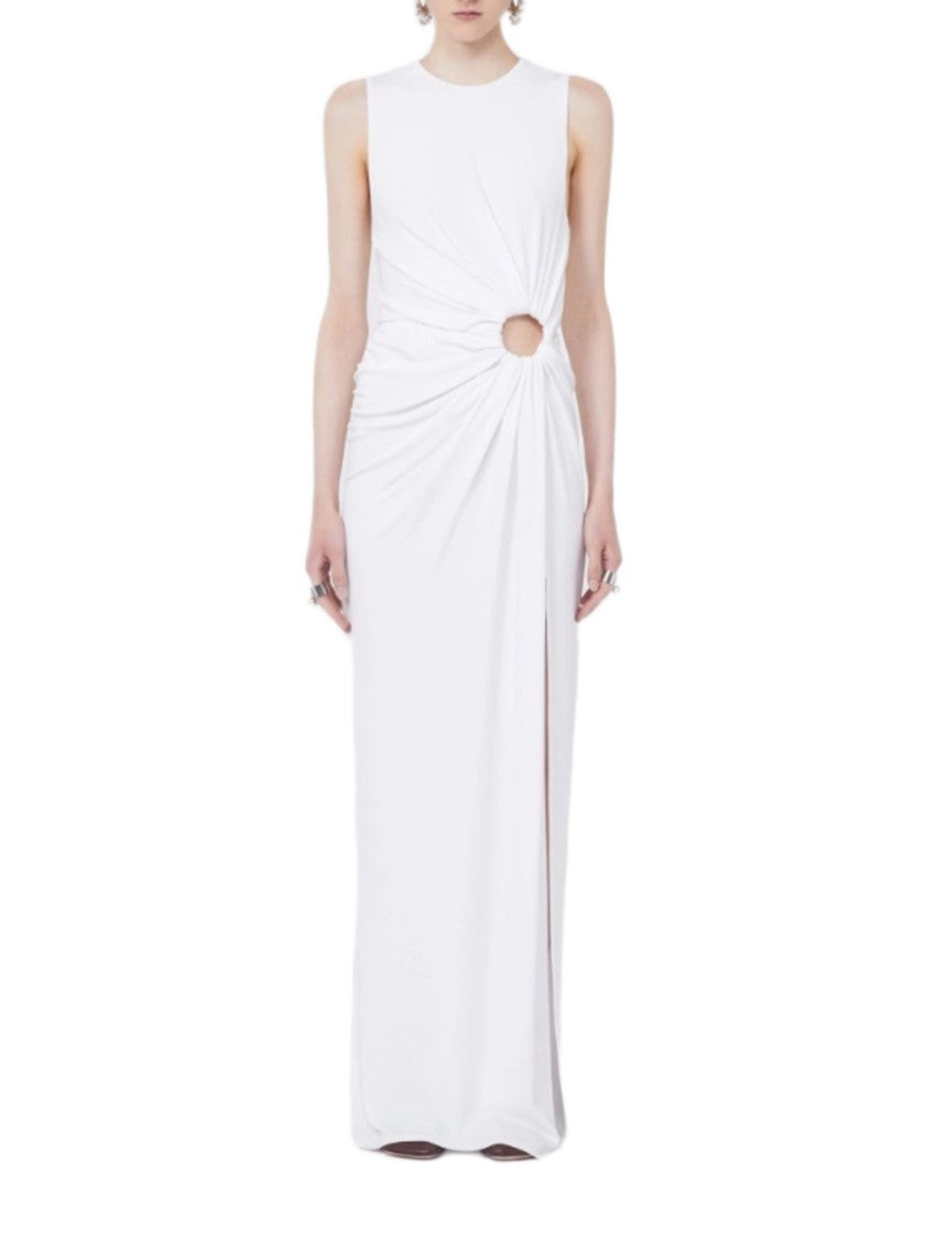 Sportmax Viscose Crêpe Drapped Ring Dress