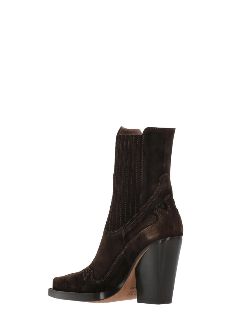 Paris Texas Brown Texas Arrowhead Suede Boots